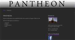 Desktop Screenshot of pantheontalent.com