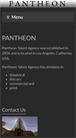 Mobile Screenshot of pantheontalent.com